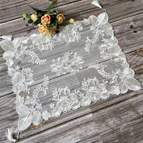 European lace fabric embroidery cover tea tray tea set notebook microwave oven table lamp multi-purpose dust cover towel