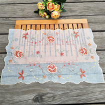 European dustproof embroidery table mat Foreign trade fabric Rectangular tablecloth Rectangular tableware insulation mat Coaster plate mat