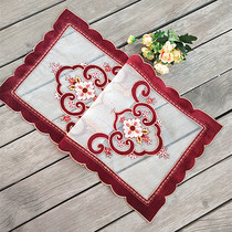 Foreign trade Korean European lace embroidery embroidery Tea set Tea tray mat Tea table Dining table Shoe cabinet Bedside table Dust cover towel