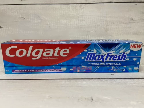 Гонконгская версия зубной пасты Colgate Ice, осветляющая зубная паста Borneolum Super White Fresh Mint, 160 г, отбеливающая зубы