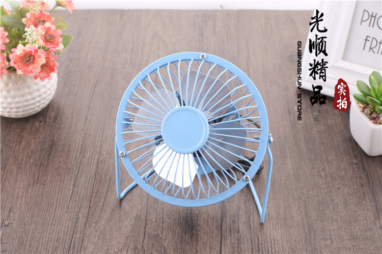 Quạt nhôm hợp kim cánh quạt mini quạt máy tính để bàn máy tính để bàn máy tính để bàn kim loại 4 inch cầm tay dễ thương gió - USB Aaccessories cáp kết nối ổ cứng hdd