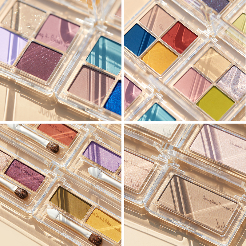 Judydoll Orange Kết hợp miễn phí Bốn màu phấn mắt DIY Makeup Pan nude Makeup Daily Purple Orange Ginger - Bóng mắt phấn nhũ mắt
