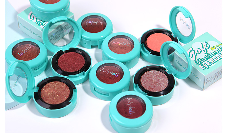 Judydoll cam đạn mềm đơn sắc phấn mắt quế phân cực pearlescent matt màu bảng mắt cho người mới bắt đầu