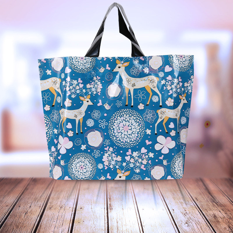 Set for logo Thickened Clothing Store Bag Gift Bag Packing Bags Plastic Bags Custom Handbag Shopping Bags-Taobao