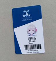 Personality Customized Entertainment Card Australia Melbourne Vertical Animation COS Customized Card Film and Television Props