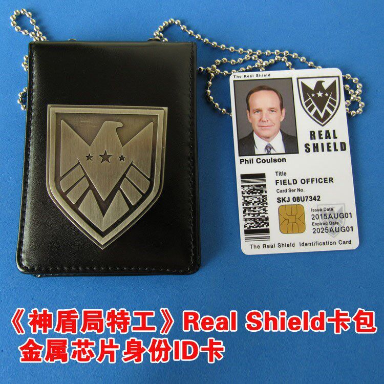 SHIELD Agent Metal Insignia Driving License Card Pack Multi-card ID Pack Real Shield Edition