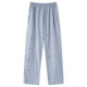 Nanjiren pure cotton pajamas men's spring and autumn loose trousers thin large size summer can be worn outside air-condition pants pants ເຮືອນຝ້າຍບໍລິສຸດ