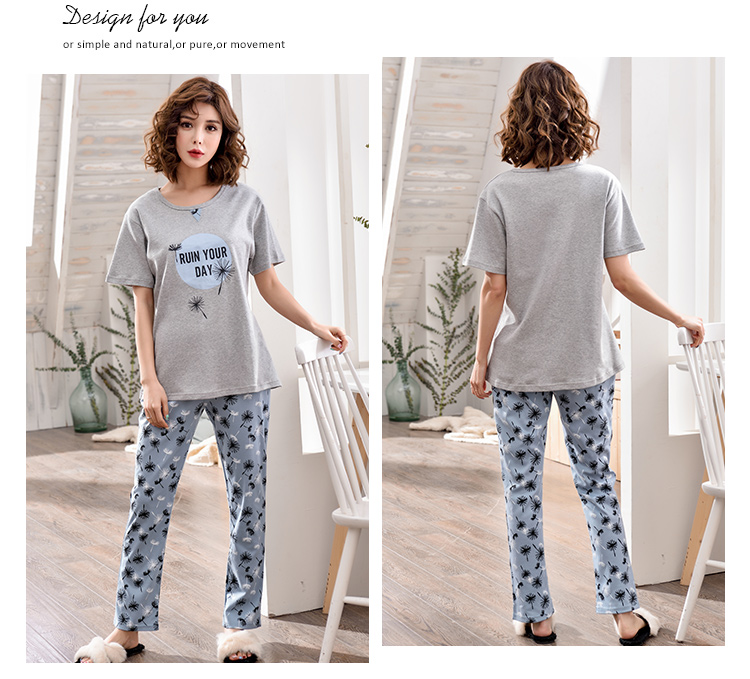 Đồ ngủ nam cực nam cotton mùa hè quần ngắn tay phiên bản Hàn Quốc của các cô gái nhỏ dễ thương mỏng phần đầu phù hợp với dịch vụ nhà váy ngủ nữ