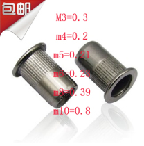 304 stainless steel pull riveting nut flat head studs riveting nut pull cap flat head rollaway riveting screw cap M3-M10