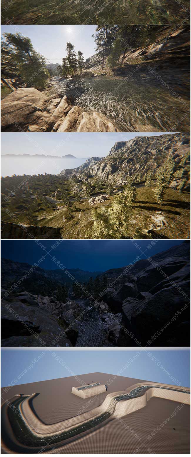 Unreal Engine河流瀑布水下声音系统河流学功能插件Riverology v2.2.3 Plugin UE 5.4