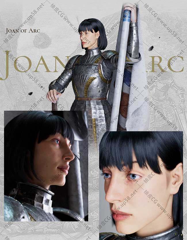 Maya / ZBrush创建照片级圣女贞德3D模型视频教程