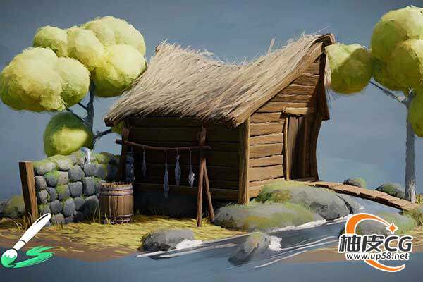 [汉化版]Blender快速创建艺术化 3D 笔触工具Brushstroke Tools v1.2.2+中文字幕教程