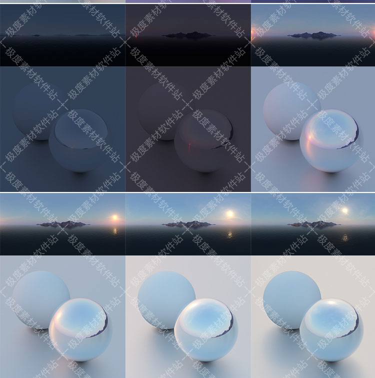 360/720度全景VRay keyshot 3dmax C4D HDR环境照明贴图素材库