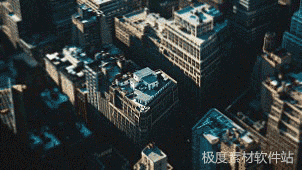 AE模板 像机移动画面切割信号干扰笔刷水墨炫光视频转场特效+音效