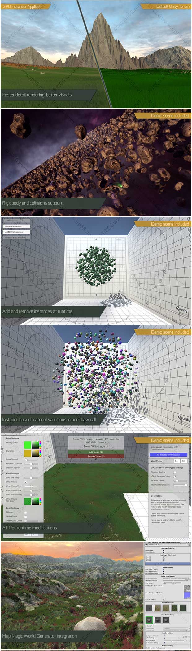 Unity显示对象精确数量工具GPU Instancer