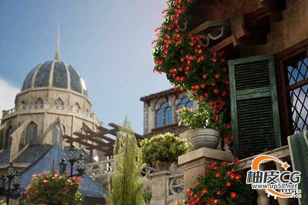 Unreal Engine适合关卡设计与游戏美术179组高精度奇幻城市街道环境包