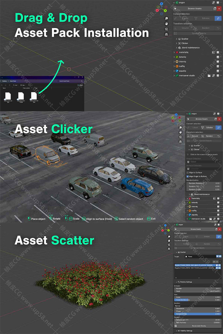 [汉化版]Blender资产浏览器管理插件Engon v1.9.1