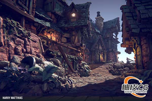 Unity风格化幻想村庄全套环境构建资产包Fantasy Village
