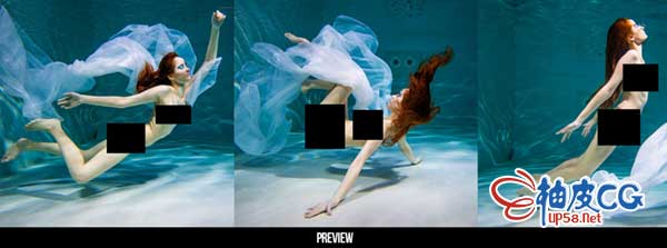 1000+海洋幻想美人鱼水下摄影特写高清图片素材合集