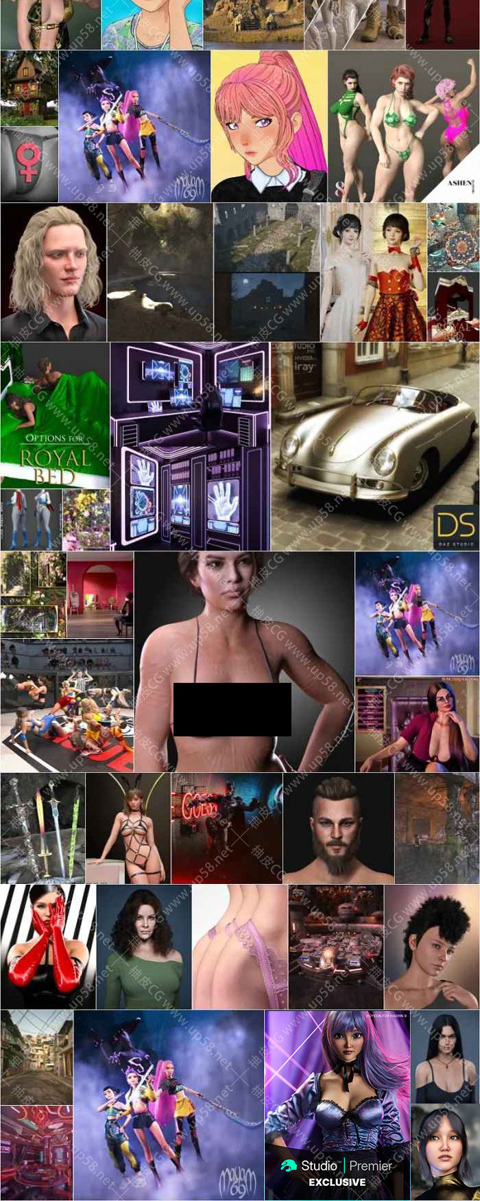 Daz studio 3D角色模型素材合集2026年度2月第一波