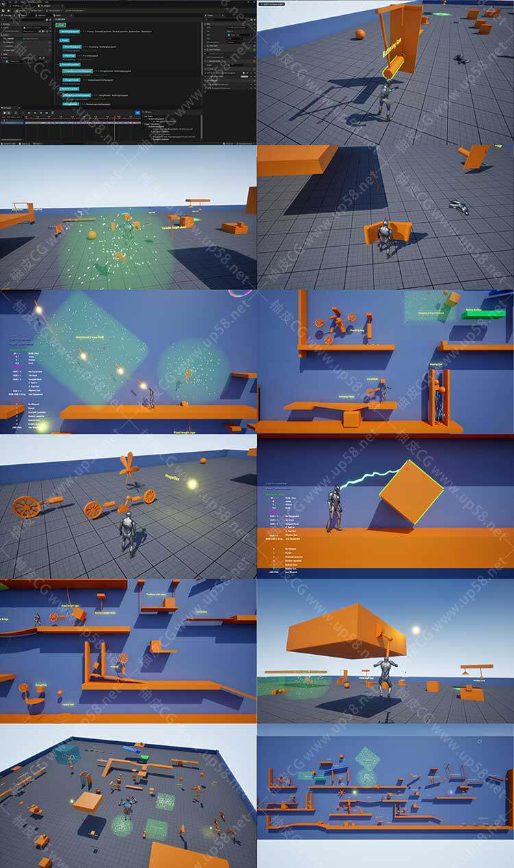 Unreal Engine专业级物理交互平台游戏框架Physics Platformer Toolkit