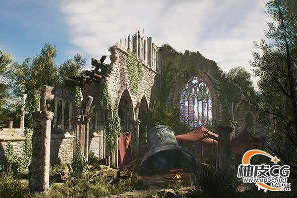 Unreal Engine高质量中世纪强盗修道院3D环境资源包