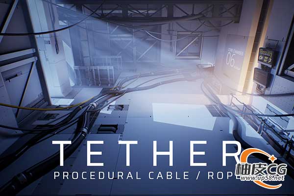 Unreal Engine快速程序化创建可控电缆与管线工具Procedural Cable Tool