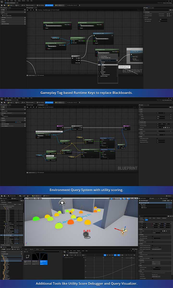 Unreal Engine游戏开发简化AI创建设计流程插件EasyUtilityAI v1.29