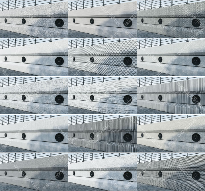 58个C4D VRay路面桥梁建筑物混泥土水泥材质预设