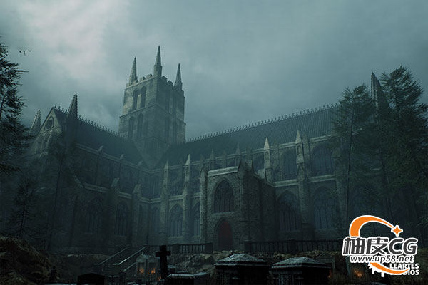 Unreal Engine虚拟制作与游戏模块化遗迹风环境素材包Forgotten Echoes