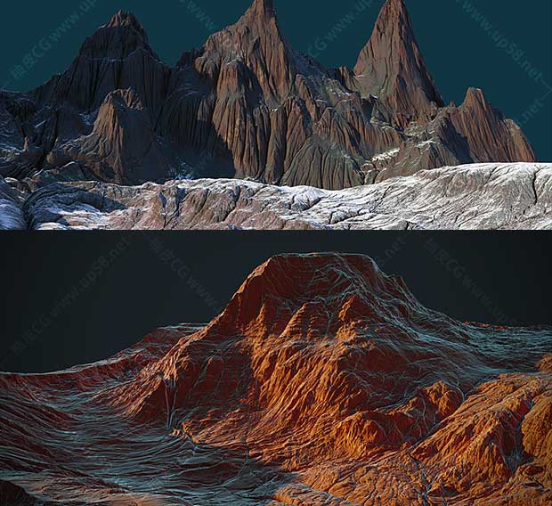 Blender逼真专业地形生成工具 Terrain Mixer 1.86 2.8x-2.9x