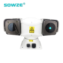 Network 4 million new tripod head camera laser night vision 500 m ONVIF protocol RJ45 connector black and white look