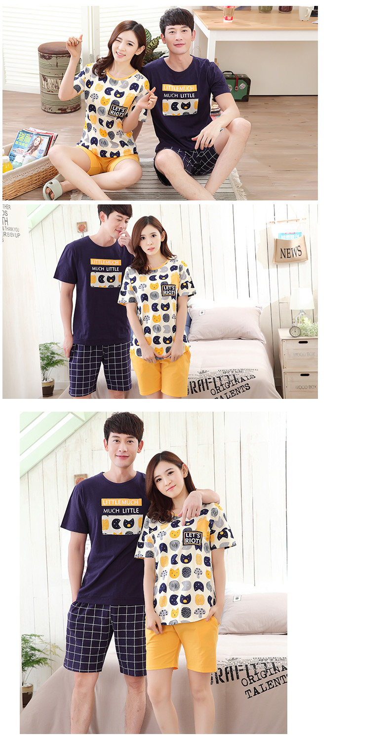 Pyjama mixte en Coton à manche courte - Ref 3005874 Image 11