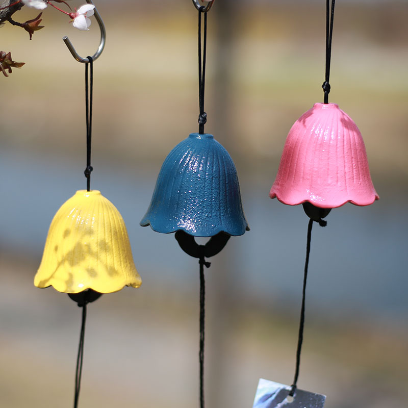 Chinese style cast iron wind bell metal flower bells retro and scenic area Balcony Outdoor Patio camping Hanging Bell-Taobao