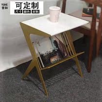 Creative shaped coffee table table table home simple corner several iron balcony bedside sofa side round living room side frame