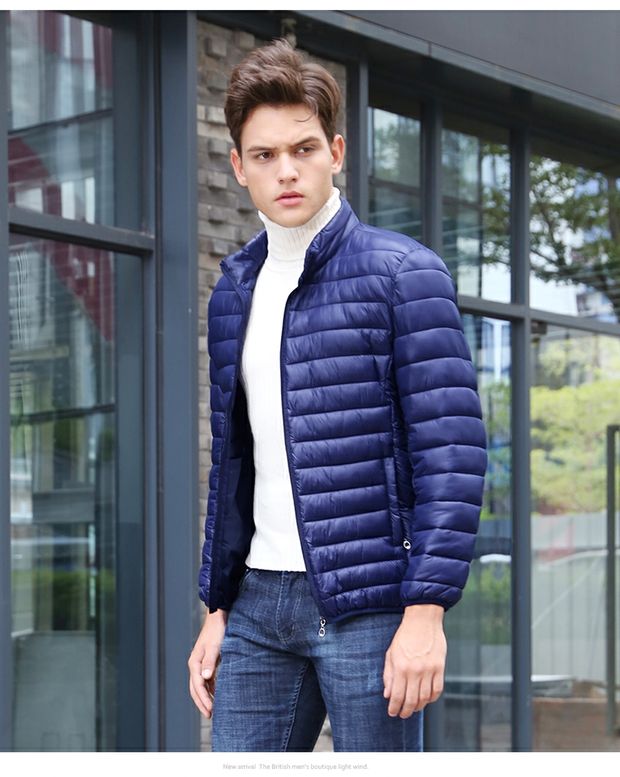 Người cha trung niên mới mặc quần áo cotton mùa đông Áo khoác nam mùa đông trong chiếc áo khoác cotton trẻ trung mỏng manh áo phao nam hàn quốc