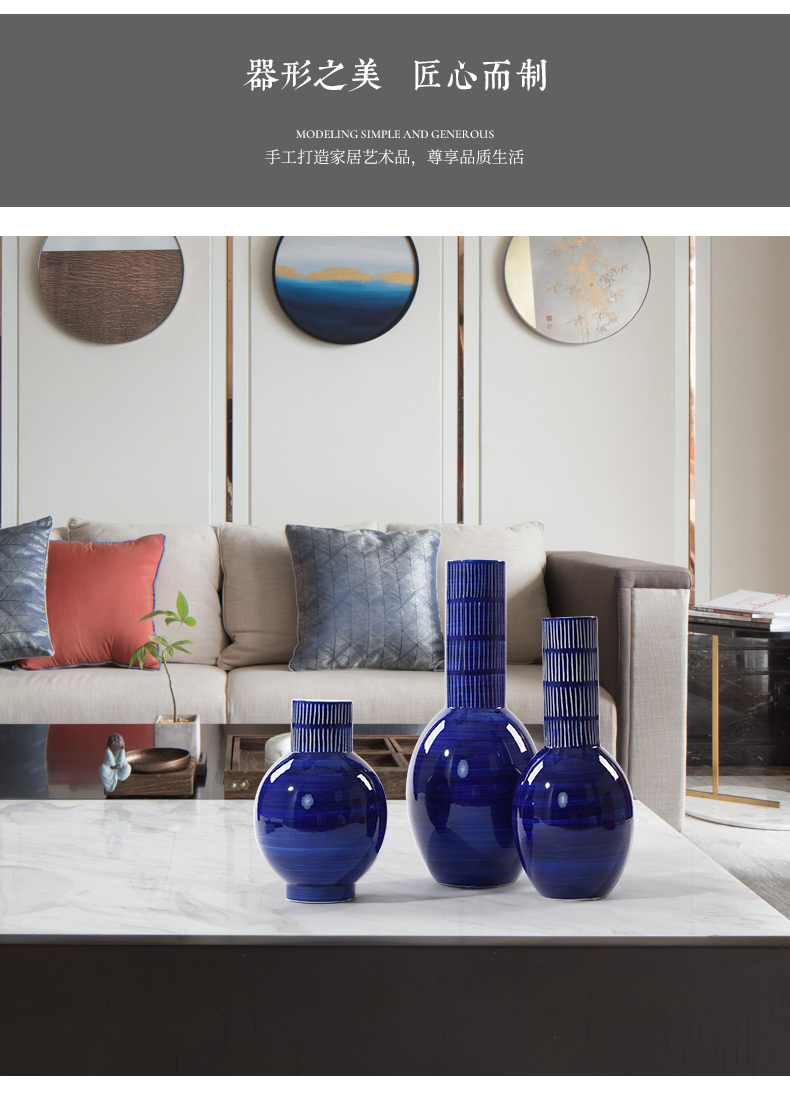 New classic blue porcelain pot style restoring ancient ways adorn the porch corridor that take edge feel ano shoe ark, the process decorative furnishing articles