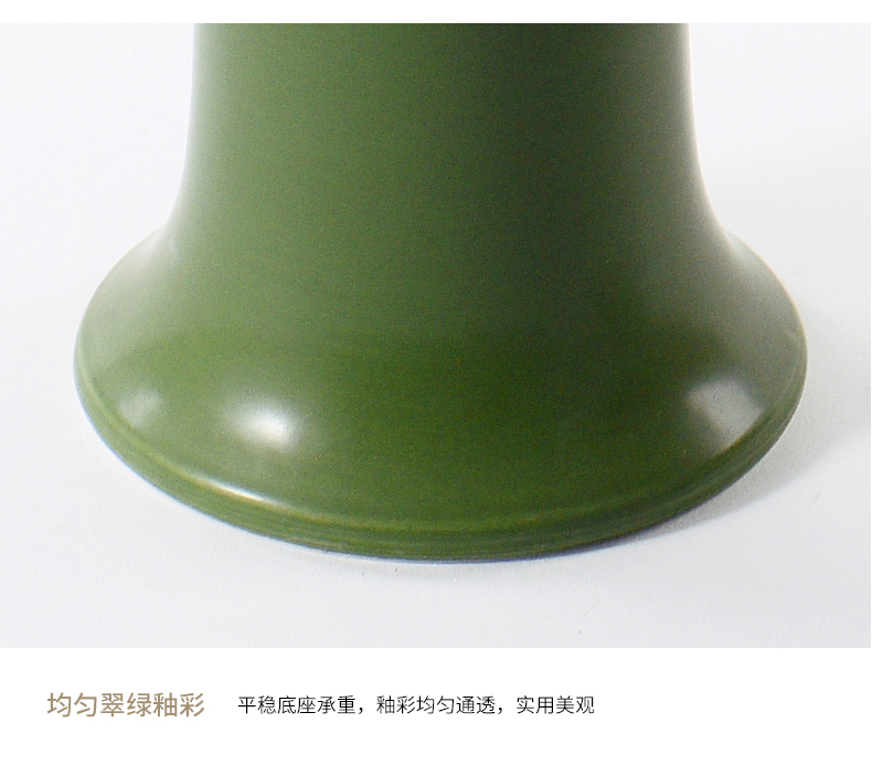 New Chinese style green ceramic plate is placed between the rural style example restaurant restaurant practical tray was soft adornment