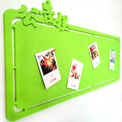 Self-adhesive Cork colored felt board Photo Wall kindergarten work exhibition message board wall sticker bulletin board display wall