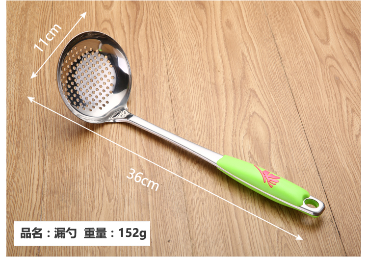 Bộ bếp inox dày ba bộ đầy đủ bộ đồ dùng nhà bếp dùng thìa nấu súp thìa nấu ăn chảo inox 304