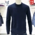 Áo len cashmere nam Baoxi chim 2018 thu đông mới áo len nam cổ tròn với áo len dệt kim dày cashmere bộ nỉ nam Áo len Cashmere