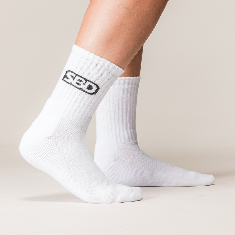 British Sbd Classic Series Sports Socks Mid-Calf Socks 5-Pair Pack Bench Press Squat Socks Fitness Weightlifting Training