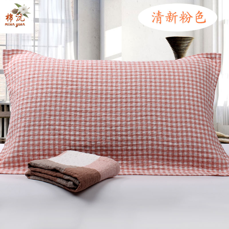 Bông nguyên chất tăng gạc dày gối đôi không phai không lint khách sạn cao cấp quà tặng đám cưới Ý tưởng từ khóa
