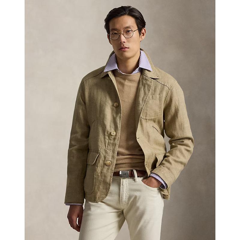 Overseas Purchasing Ralph Lauren Men's Jacket Herringbone Pattern Workwear Style Casual Workwear Retro Workwear