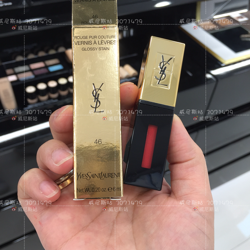 YSL圣罗兰缎面镜光唇釉液体口红唇膏6ml 7 8 9 12 105 46 47 50