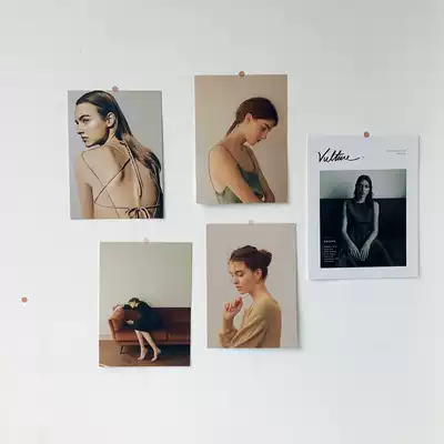 ins wall sticker card Nordic style character postcard Photo posing props Coffee shop dining room wall decoration painting