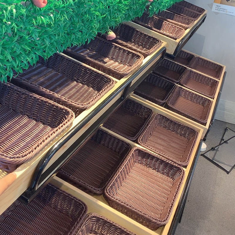 Imitation vine fruit basket snacks refreshments fruit and vegetable basket supermarket containing basket plastic display basket Fruit Basket Display basket