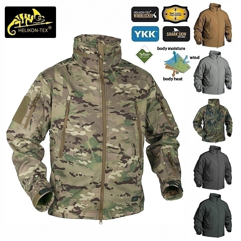 Helikon Heliken Musketeers Autumn/Winter Warm Soft Shell Assault Jacket Windproof Absorbent Bullet Tactical Jacket