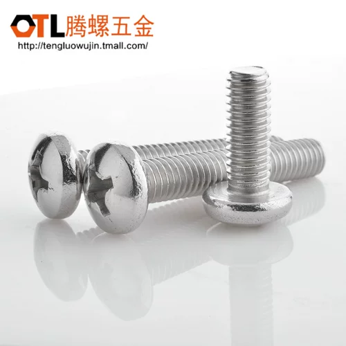 304 Крестовая круглая головка из нержавеющей стали, зубной винт, зубной винт, зубной винт, M4*6/8/10/40