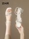 ZHR sandals for women 2026 new summer rhinestone fairy style outer wear exquisite with skirt open toe thick heel high heels